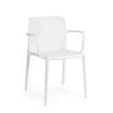 BIZZOTTO krzesło ogrodowe CHLORIS ARM białe