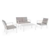 BIZZOTTO zestaw ogrodowy KONNOR 2 biały