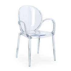 BIZZOTTO krzesło ogrodowe CAMILLA transparentne