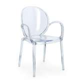 BIZZOTTO krzesło ogrodowe CAMILLA transparentne