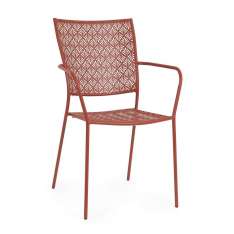 BIZZOTTO krzesło ogrodowe LIZETTE czerwone
