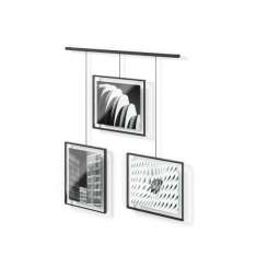 UMBRA zestaw 3 ramek do zdjęć EXHIBIT 8-10 cm czarny