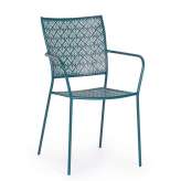 BIZZOTTO krzesło ogrodowe LIZETTE niebieskie