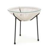 BIZZOTTO stolik ogrodowy PARKER biały