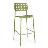 BIZZOTTO krzesło barowe ogrodowe CLOVER zielone