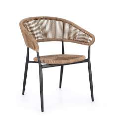 BIZZOTTO krzesło ogrodowe ALGAIDA brązowe