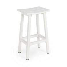 BIZZOTTO krzesło barowe ogrodowe SKIPPER 71 białe