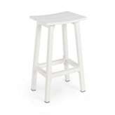 BIZZOTTO krzesło barowe ogrodowe SKIPPER 71 białe