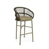 BIZZOTTO krzesło barowe ogrodowe ODIVELAS zielone