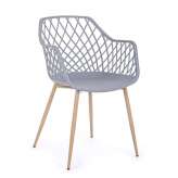 BIZZOTTO krzesło OPTIK szare