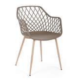 BIZZOTTO krzesło OPTIK brązowe