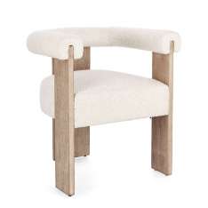 BIZZOTTO krzesło AGAPE beżowy / biały