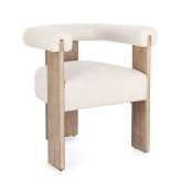 BIZZOTTO krzesło AGAPE beżowy / biały