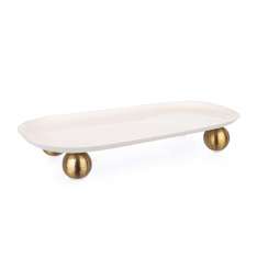 BIZZOTTO taca dekoracyjna DONYA 40,5 biała