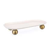 BIZZOTTO taca dekoracyjna DONYA 40,5 biała