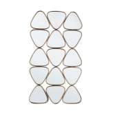 BIZZOTTO lustro ścienne HANIMA 63,5x112 złote