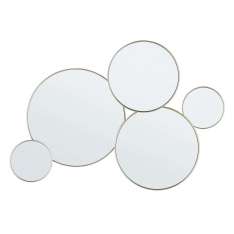 BIZZOTTO lustro ścienne CONNERY 80x35 cm złote