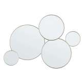 BIZZOTTO lustro ścienne CONNERY 80x35 cm złote