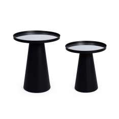 BIZZOTTO zestaw stolików kawowych REFLEX czarny