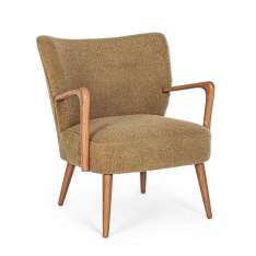 BIZZOTTO fotel MORITZ brązowy