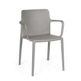 BIZZOTTO krzesło ogrodowe CHLORIS ARM szare