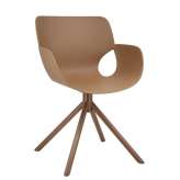 BIZZOTTO krzesło LENNON ARM brązowe