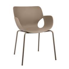 BIZZOTTO krzesło LENNOX ARM brązowe