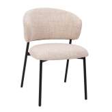 BIZZOTTO krzesło PRISCA czarne / beżowe