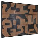 RICHMOND obraz CASCADE 140x100 cm brązowy