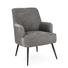 BIZZOTTO fotel ERNESTINE ARM szary