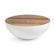 BIZZOTTO stolik kawowy LANCASTER 90 biały