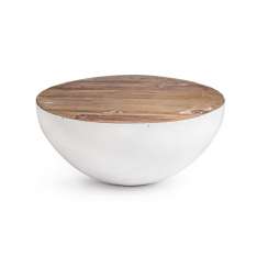 BIZZOTTO stolik kawowy LANCASTER 70 biały