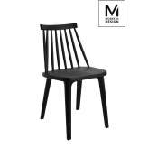 Krzesło Modesto Ribs Black czarne - polipropylen