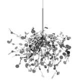 Lampa wisząca Monete Single chrom - metal