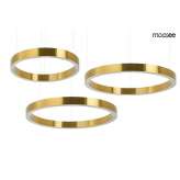 MOOSEE lampa wisząca RING 60 + 80 + 80 złota na jednej podsufitce