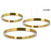MOOSEE lampa wisząca RING 60 + 80 + 100 złota na jednej podsufitce