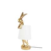 KARE lampa stołowa RABBIT 50 cm złota / biała