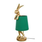 KARE lampa stołowa RABBIT 68 cm złota / zielona