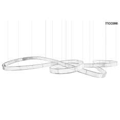 MOOSEE lampa wisząca WAVE 380 chrom