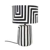 KARE lampa stołowa STRISCE 44 cm biało-czarna