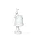KARE lampa stołowa RABBIT FUR 50 cm biała / srebrna