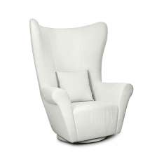 MaMaison fotel obrotowy GROSDOS biały / chenille