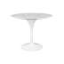 Stół TULIP MARBLE 90 CARRARA biały - marmur, metal