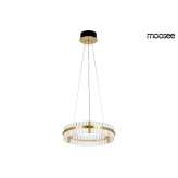 MOOSEE lampa wisząca SATURNUS 47 złota - LED, kryształ, stal szczotkowana