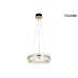 MOOSEE lampa wisząca SATURNUS 47 złota - LED, kryształ, stal szczotkowana
