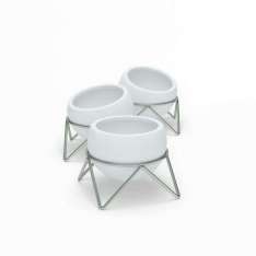 UMBRA doniczki POTSY - biały, srebrny