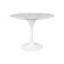 Stół TULIP MARBLE 100 CARRARA biały - marmur, metal
