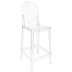Krzesło barowe VICTORIA 75 cm transparentne