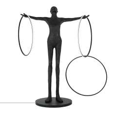 MOOSEE lampa podłogowa HUMAN CIRCULO włókno szklane