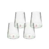 KARE komplet 4 szklanek RIFFLE 440ml transparentny